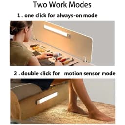 Motion Sensor Light Indoor, Wireless Under Cabinet Lighting, Rechargeable Closet Lights, 3Color Temperatures, Counter Lamp