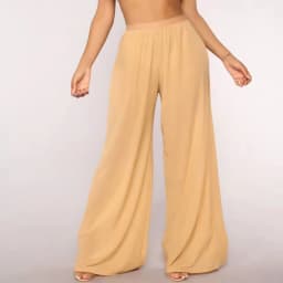 Women See Through Boho Wide Leg High Waist Trousers 2026 New Beach Long Loose Mesh Sheer Pants Hot