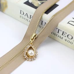 2/5pcs Meetee 3# Metal Zipper 40/50/60/70CM Open End Gold Teeth Zip for Sewing Bags Purse Down Jacket Skirt Clothing Accessories