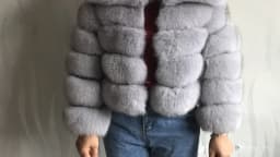 Style Real Fur Coat 100% Natural Fur Jacket Female Winter Warm Leather Fox Fur Coat High Quality Fur Vest