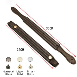 2Pcs/Lot Bag Handle Strap Short Bag Handles 22cm 35cm PU Leather Shoulder Bag Strap Handbag Replacement Belt Bag Accessories