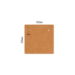 5*5cm 50pcs Square Blank Craft Paper Holder For Jewelry Necklace Earrings Cards Label Tags Handmade DIY Accessories Wholesale