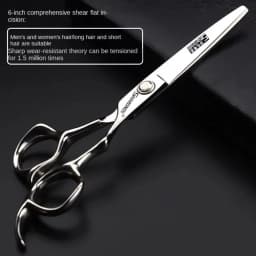 6 Inch Barber Specificlied Shears Professional Hairdressing Scissors Hairdresser Clippers Set Flat Thinning Hair Cutting Tools