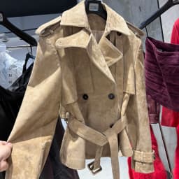 YOLOAgain Double Breasted Croc Pattern Leather Jacket Women 2026 Autumn New Genuine Leather Jacket Ladies