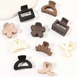 10Pcs Mutlicolor Small Hair Claw Clips Cute Flower Non Slip Jaw Clips 5 Style Banana Clips Hair Accessories for Women Girls