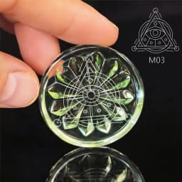 Customized Magic Pattern 4000cc Health Bio-Plate with Gaussian Mini Flat Bio-Glass Plate Gift for Improved Blood Circulation