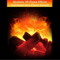 HOMEFISH Christmas Fireplace Flame Light Charcoal Style LED Table Lamp Warm Ambient Lighting for Holiday Winter Party Home Decor