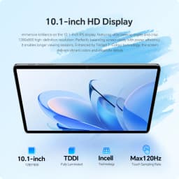 Teclast P30T Case Tablet 10.1" Dispaly Unisoc T606 8 Cores 4GB (+8GB Virtual) 128GB 6000mAh Battery Android 14 Tablets L1 Wifi6