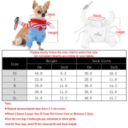 Funny Cat Clothes with Toy Knife Cute & Scary Pet Costume for Kittens Small Cats Dogs Halloween Cosplay Outfit Party Photo Props