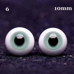 1pair 8mm 10mm 12mm 14mm Blue Black Glass Eyes Eyeball For BJD Doll DIY Doll Making Crafts Accessories Safety Animal Toy