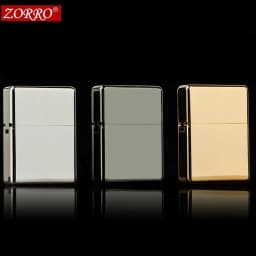 Zorro 912  912s Vintage Armored Kerosine Lighter, Waterproof Windproof Luxury Brass Constantinople Style Gift for Men