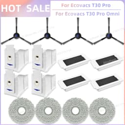 Fit For Ecovacs T30 Pro Omni / T30 OMNI, Ecovacs T30e Pro, YEEDI M12 ULTRA PLUS/M12 Pro+ Parts Brush Filter Bag Mop Cloth