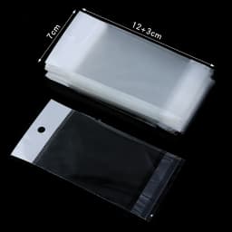 50-100pcs/lot Transparent Self Adhesive Packaging Bag Plastic Hanging Opp Pouches Seal Gift Bags for Jewelry Display Supplies