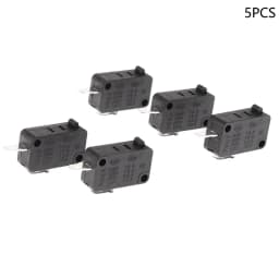 {PH}5PCS KW1-103 Microwave Oven Door Switch Fit For Microwave Washing Machine Rice Cooker 16A 250V 2 Pins.