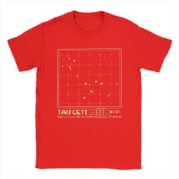 Novelty Project Hail Mary Tau Ceti Cetus System T-Shirt Men Crewneck Cotton T Shirts Amaze Short Sleeve Tee Shirt Printed merch