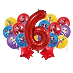 The Amazing Digitals Circus Digit 1-9 Balloons Kids Kawaii Birthday Decoration Baby Shower Gender Reveal Party Supplies Gift New