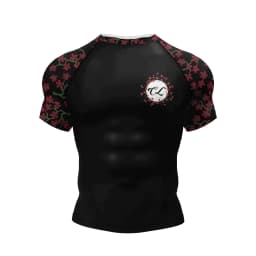 Personal Popular Design Sublimation Short Sleeve Black No Gi BJJ Jiu Jitsu Rashguard Fight BJJ Mma Rash Guard Shirts For Men