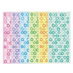 MOHAMM-Cream Gradient Dot Letter Stickers, Diary, Calendar, Planners, Poster, Cards, Multifunction Material, 12 Sheets
