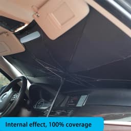 Car Sunshade Umbrella Protector Parasol Cartoon Eyes Summer Front Window Sun Cooling Interior Windshield Protection Auto Shading