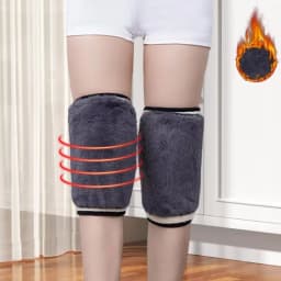 Thickened Fleece Knee Pads Winter Adjustable Compression Siing Kneepad Knee Thermal Elastic Hiking Cycling Riding Knee Protector