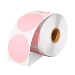500Pcs/lot 50mm Circle Thermal Sticker Label Self-Adhesive Round Direct Thermal Label for DIY Logo Design QR Code Name Tag