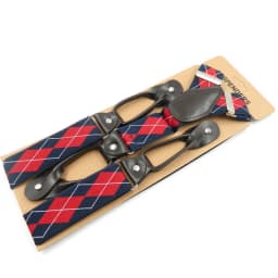 35mm Width Suspenders for Men Dark Brown Leather Button Elastic Y Back Male Fashion Suspenders Pant Braces Jock Strap Men