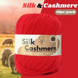 10pcs Silk Cashmere Yarn DK Double Knitting, High Quality, Soft and Warm, for Crochet and Knitting, for Christmas, Halloween, Ea
