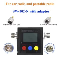 2025 New SURECOM SW-102 Meter 125-520 Mhz Digital VHF/UHF Power & SWR Meter SW102 For Baofeng 2-Way Handheld Radio