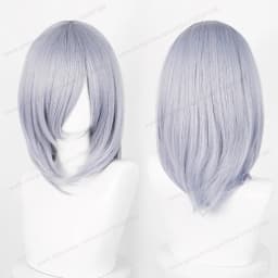 Anime 40cm Medium Basic Synthetic Bang Blond Cosplay Wig Black White Red Pink Green Brown Gold Blue Women Heat Resistant Hair