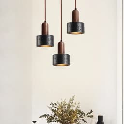 Black Hole Stone Minimalist Modern Bedroom Bedhead Designer Nordic Black Restaurant Bar Personality Chandelier
