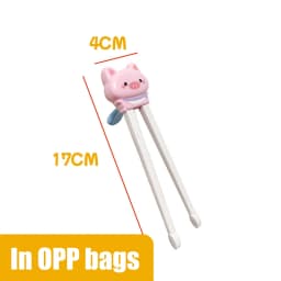 1Pair Baby Kids Training Tableware Food Sticks Cartoon Animal Chopsticks For Children Cute Cat Elementary Learning Chopstick