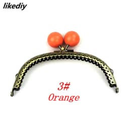 1 Piece 12.5 CM Antique Bronze Arc-shaped Candy Head Metal Purse Frame Kiss Clasp DIY Bag Accessories