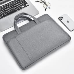 A 15.6 Inch Simple Design Laptop Briefcase High Quality Handbag Business Document Bag Elegant Computer Clutch for Men Women