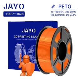 JAYO 1.1KG PETG Filament 1.75mm PETG 3D Printer Filament Fit Most FDM 3D Printer Neatly Wound 3D Printing Materials