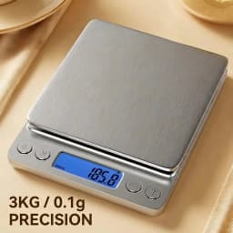 Mini Digital Kitchen Scale 3000g 0.1g Precision Jewelry Food Weighing Scale with LCD Tare Function