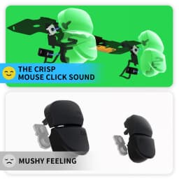 eXtremeRate Ergonomic Micro Switch Tactile Clicky Hair Trigger Kit for ps5 Controller BDM-030 Shoulder Buttons, Mouse Click