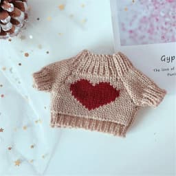 Doll Clothes for 20cm Dolls Plush Doll's Clothing Sweater Stuffed Toy Dolls Outfit for Idol Dolls Accessories