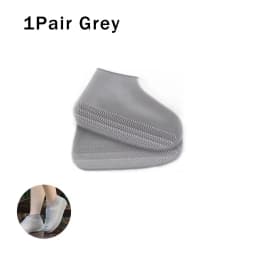 1Pair Waterproof Non-slip Silicone Shoe High Elastic Wear-resistant Men Rain Boots for Outdoor Rainy Day Reusable Shoe Cover
