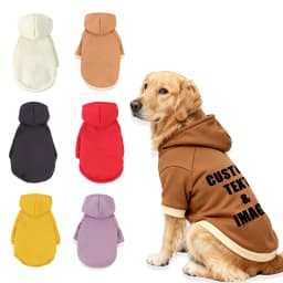 Customized Pet Hooded Sweatshirt Cats & Dogs Winter Warm Clothes Large-Sized Dog Clothing Teddy Golden Retriever All Cats