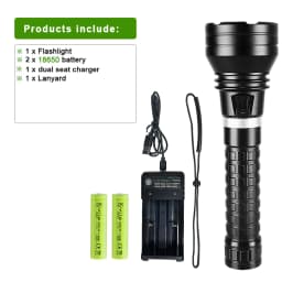 10000LM Powerful XHP360 Diving Flashlight IPX8 Underwater Lamp Professional Scuba Diving Torch 1000M High Power LED Flashlights