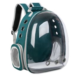 Cat Pet Carrier Backpack - Transparent Capsule Bubble Design, Breathable for Small Animals (Puppy/Kitty/Bird), Ideal for Travel