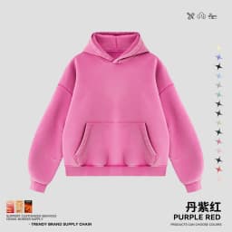 JMD Retro Winter 390gsm Washed Fleece Solid Hoodie For Man Unisex Boxyfit Distressed Soft Warm Hooded Pullovers Coat QH0161