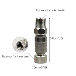5pcs Airbrush Quick Disconnect Coupler Quick Release Fitting Adapter With 5 Male Fitting 1/8 INCH Fitting Hose Air Brush Parts