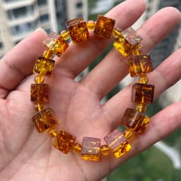 Original Amber Bracelets for Unisex New Genuine Irregular Beads Natural Black Medical Green Healing Jewelry Factory Unique Gift