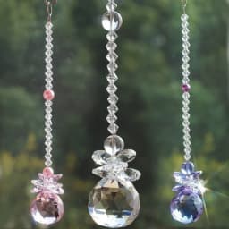 1PCS 20mm Clear Crystal Ball Prism Suncatcher Rainbow Pendants Maker, Hanging Crystals Prisms for Curtain Home Garden Decoration