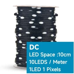 DC5V/12V 1000 Pixels WS2811 LED Seed Pixel String Light RGB IC Addressable Full Color IP68 3Pin Wire 1.5cm-10cm Pitch