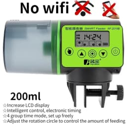 Automatic Aquarium Fish Tank Food Feeder Timing/Wifi Wireless Intelligent Mobile APP Voice Control Remote food dispenser