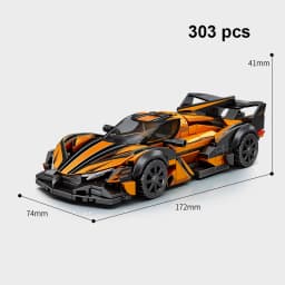 Technical Speed Car MOC City Vehicle Racing Car Rally Building Blocks Bricks Set Retro Ornament Diy Toys For Adults Gifts