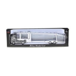 1:50 Diecast Alloy Truck Head Model Toy Container Truck Pull Back With Light Engineering Transport Vehicle Hobby Collections