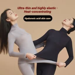 Women Autumn Winter Ultra-thin Close-fitting Base Layer Top Solid Color Elastic Long Sleeve Beauty Skin Clothes Warm Base Shirt